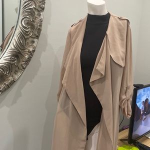 Bebe sheer trench jacket